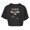 Damen Oversize Crop Top invincible