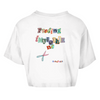 Damen Oversize Crop Top invincible