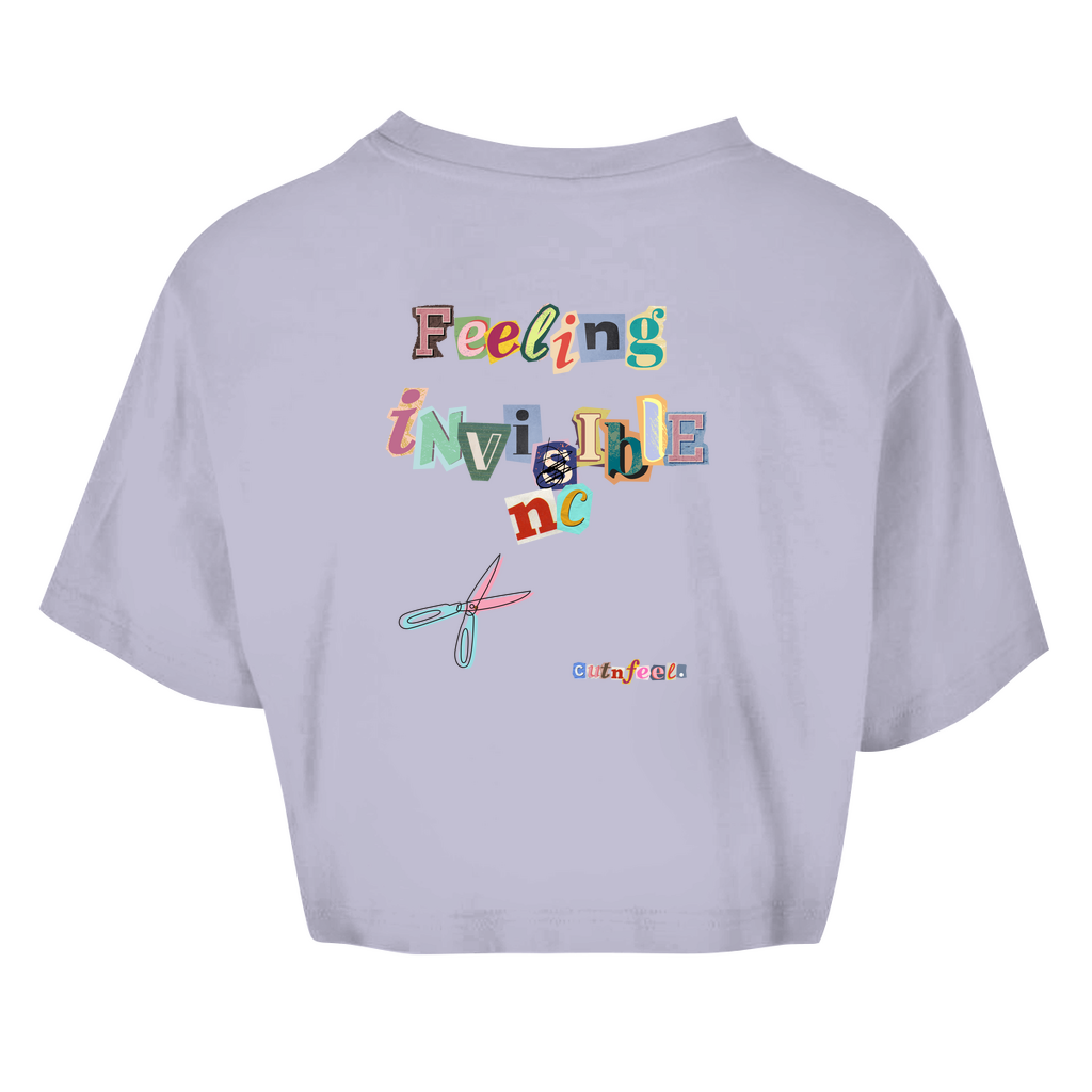 Damen Oversize Crop Top invincible