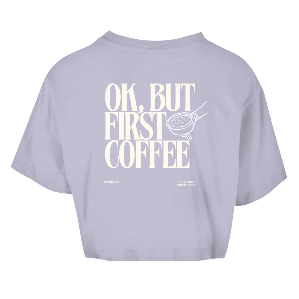 Damen Oversize Crop Top 